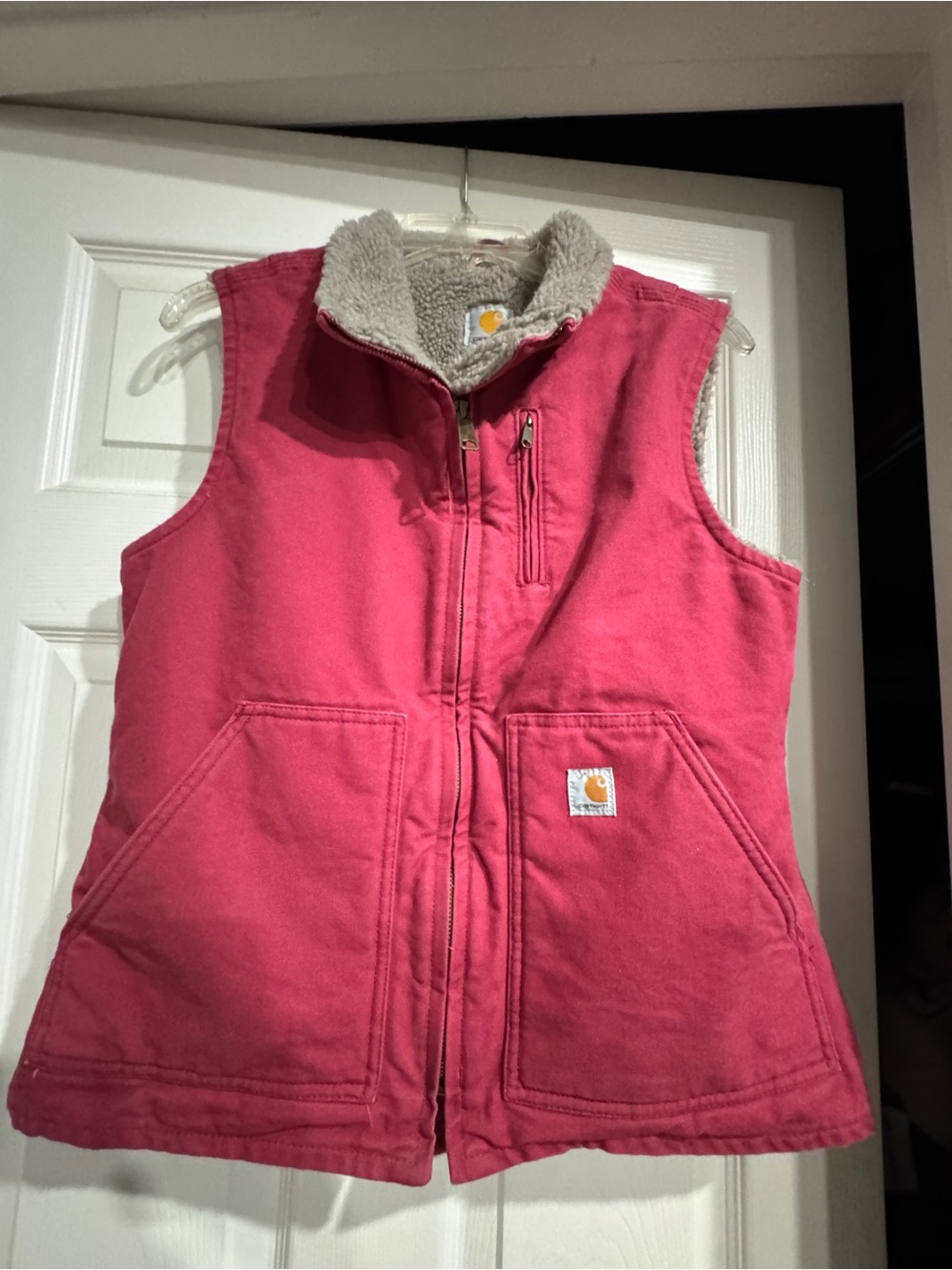 Carhartt Pink Sherpa-Lined Vest